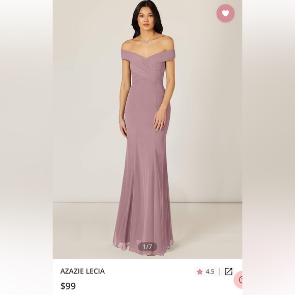 AZAZIE Lecia in Dusty Rose *CUSTOM SIZE* - Picture 1 of 7